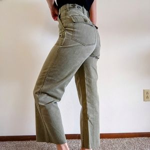 JCrew Vintage High-waisted Cargo Cropped Pants